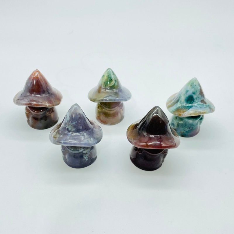 Ocean Jasper Cute Little Witch Carving Wholesale -Wholesale Crystals