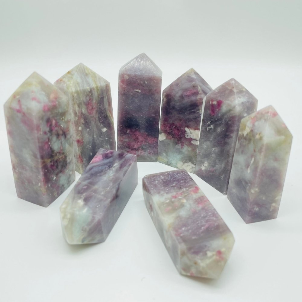 Pink Tourmaline Fat Four-Sided Tower Point Wholesale -Wholesale Crystals