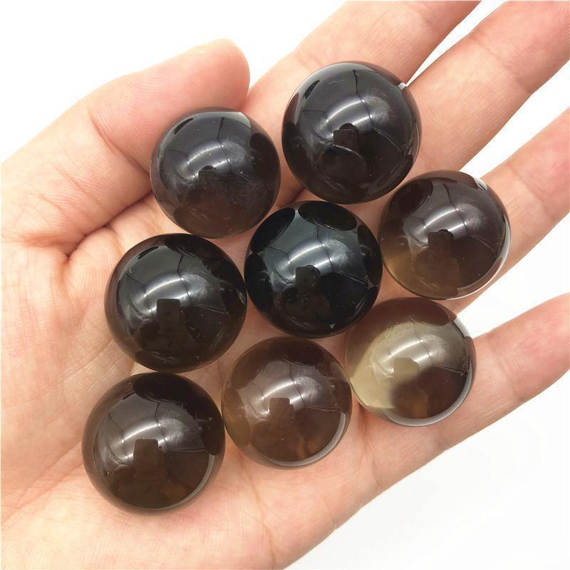 Natural Smoky Quartz Crystal Sphere -Wholesale Crystals