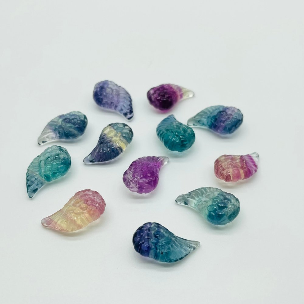 Rainbow Fluorite Mini Angel Wing Carving Wholesale -Wholesale Crystals