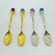 Rainbow Fluorite Skull Coffee Spoon Carving Wholesale -Wholesale Crystals