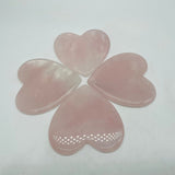 Rose Quartz Heart Gua Sha Facial Tool -Wholesale Crystals