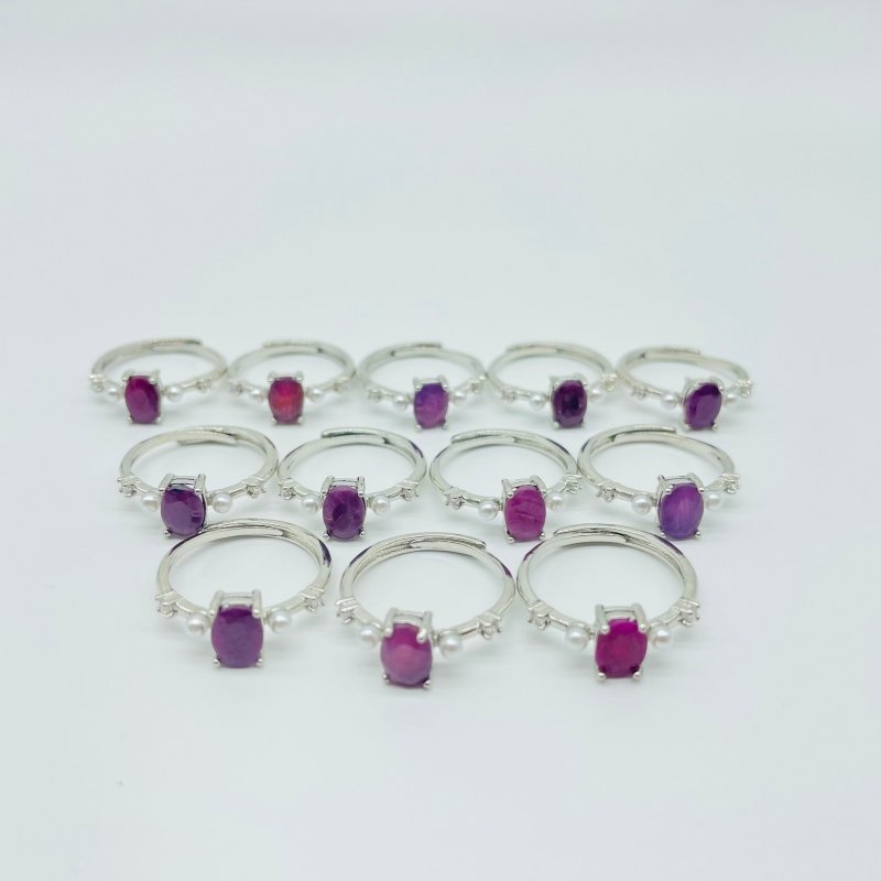 Ruby Ring Cut Faceted Stone Wholesale -Wholesale Crystals