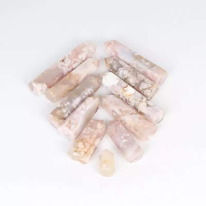 Sakura agate tower quartz crystals point -Wholesale Crystals