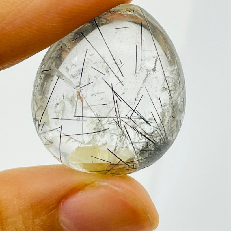 Unique Black Rutile Quartz In Quartz Teardrop Shape DIY Pendant -Wholesale Crystals