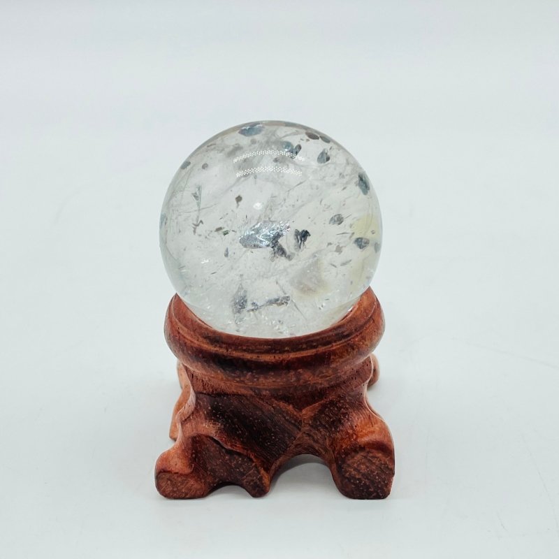 Unique Clear Quartz With Red Mica Sphere -Wholesale Crystals