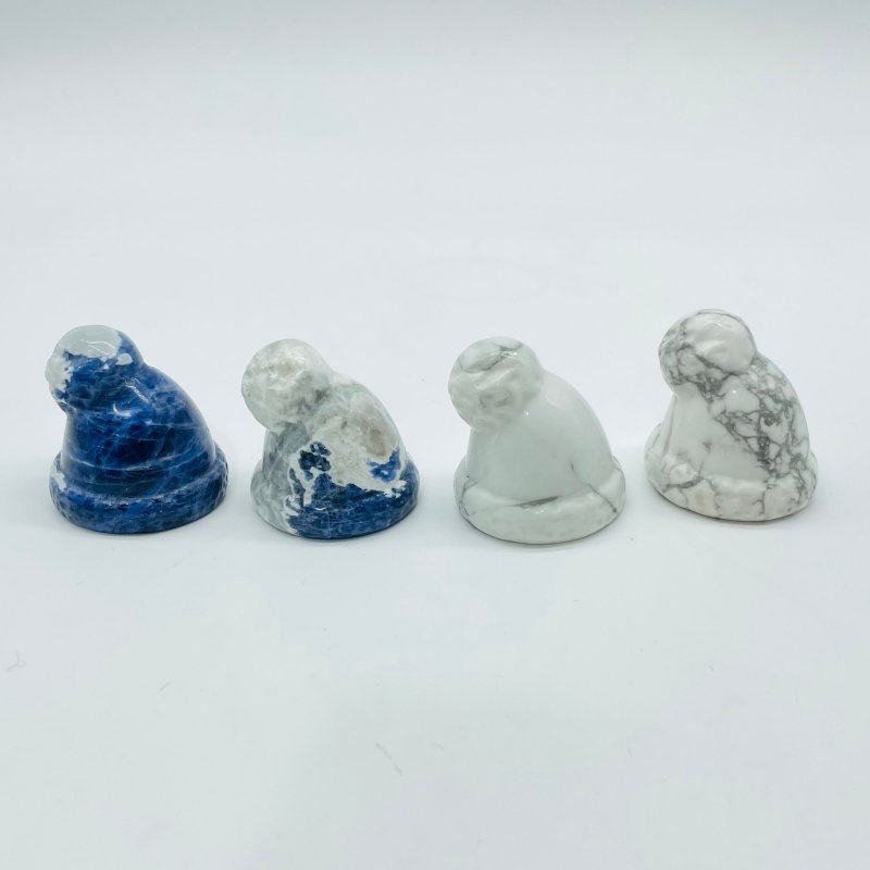 Winter Hat Cap Carving Wholesale Sodalite Howlite - Wholesale Crystals